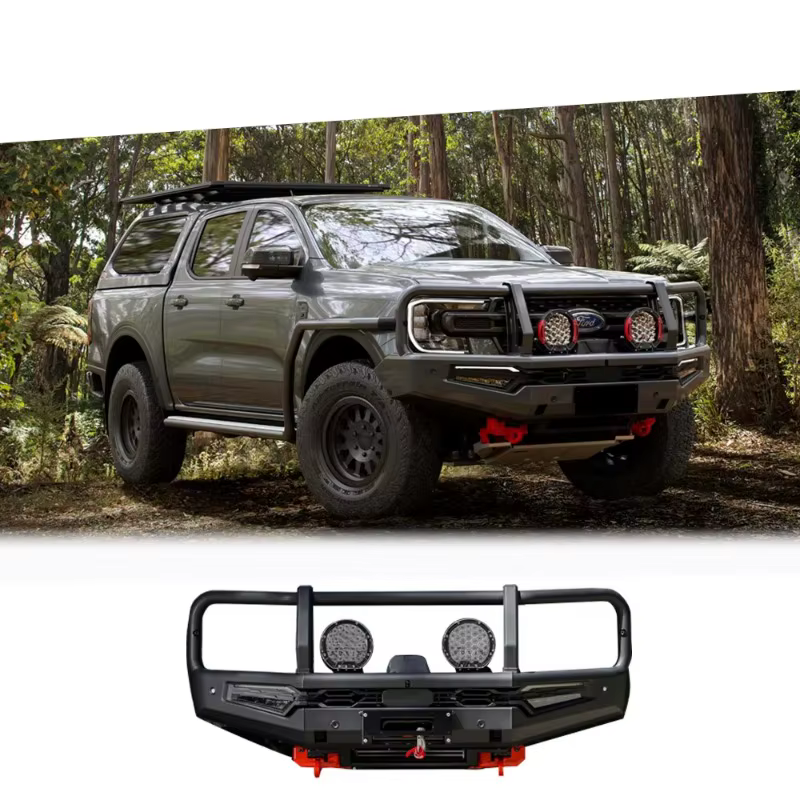 Lamax-Pare-chocs avant et arrière, accessoire tout-terrain avec manille LED, barres taureau en acier