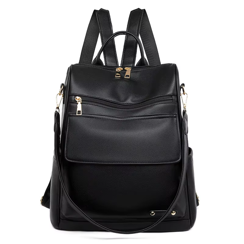 Sac à dos antivol pour femmes, sac à bandoulière en cuir PU, sacs à main tendance pour femmes