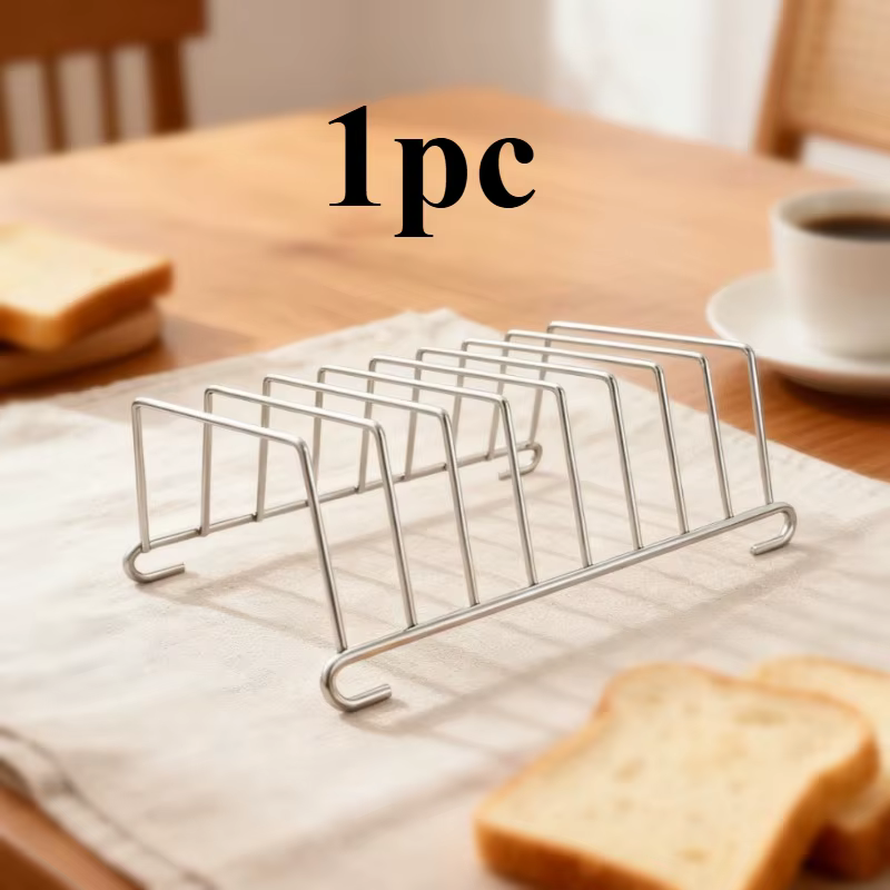 Support à pain et à toast en acier inoxydable, cuire plusieurs tranches en même temps - Accessoire p
