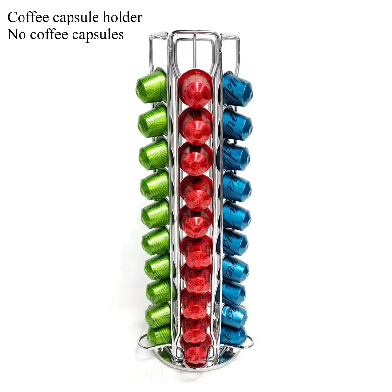 Nespresso – support de dosettes de café, peut contenir 60 dosettes, rotatif à 360 degrés, support de