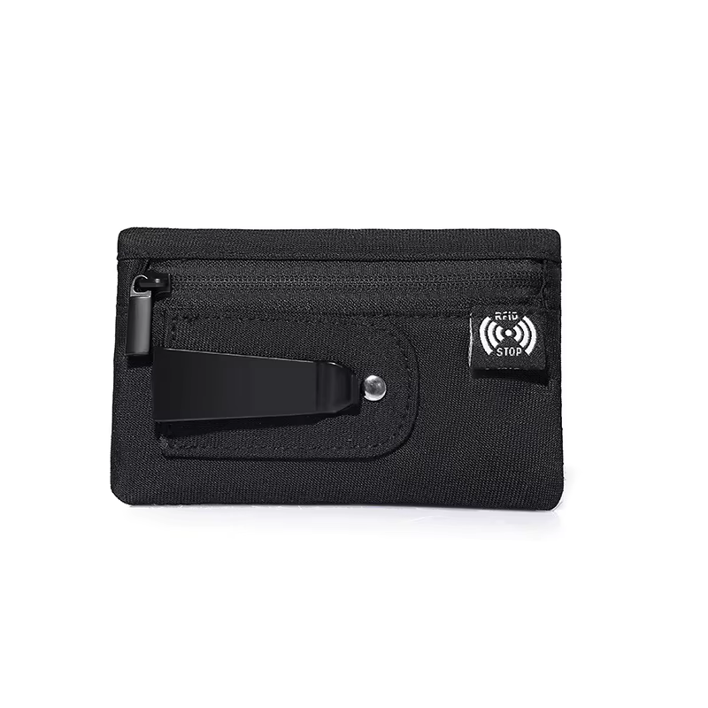 Sac d'argent de sécurité de voyage, blocage RFID, porte-carte, sac à main à Clip caché pour hommes e