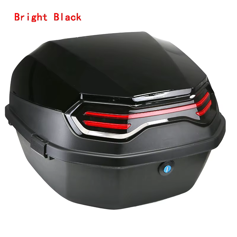 Boîte arrière de moto, bottes de Scooter, coffre Cool ABS + PP, étui solide pour casque complet, org