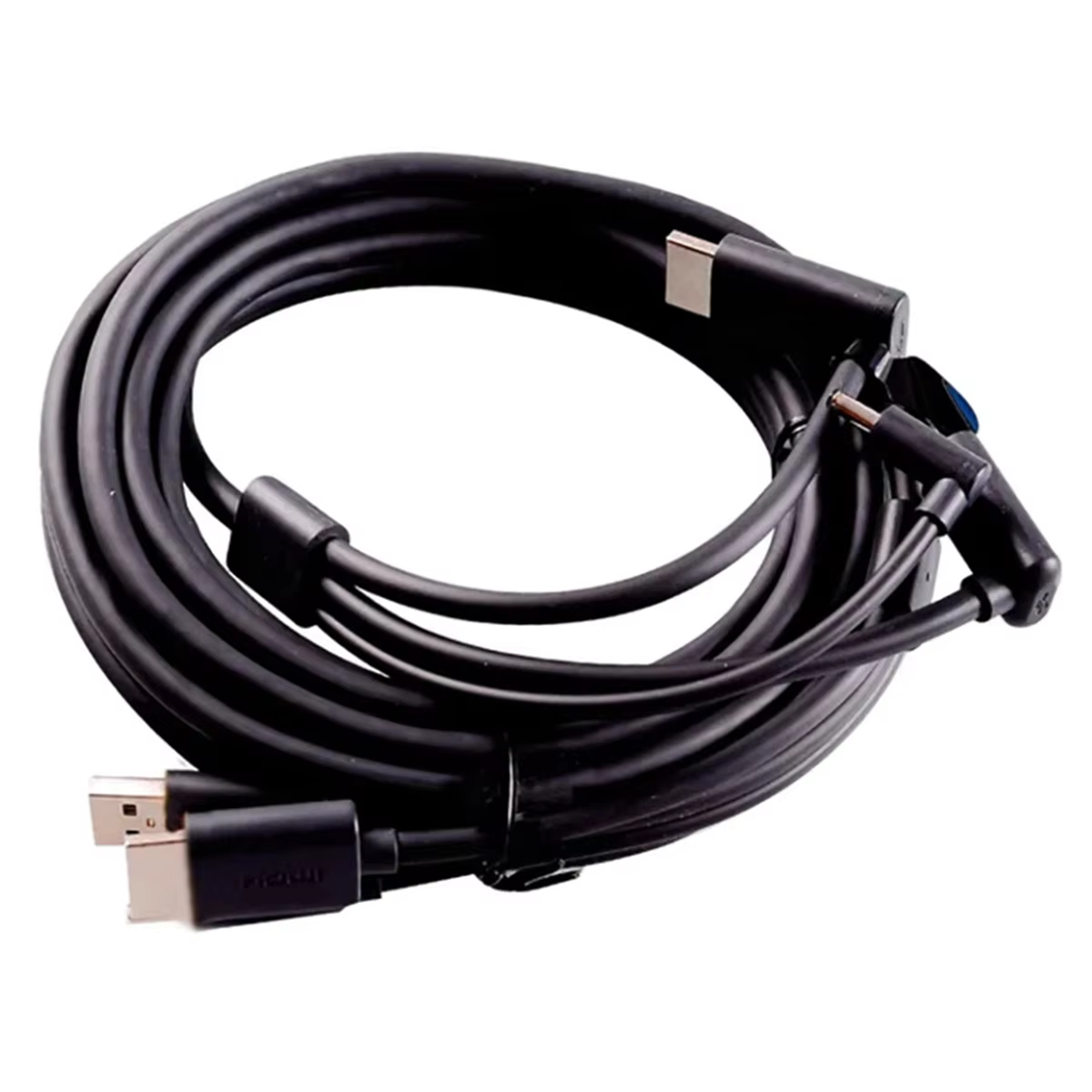Meilleur choix pour HTC Vive 3-en-1 accessoires câble de remplacement Compatible HDMI 5M, USB, alime