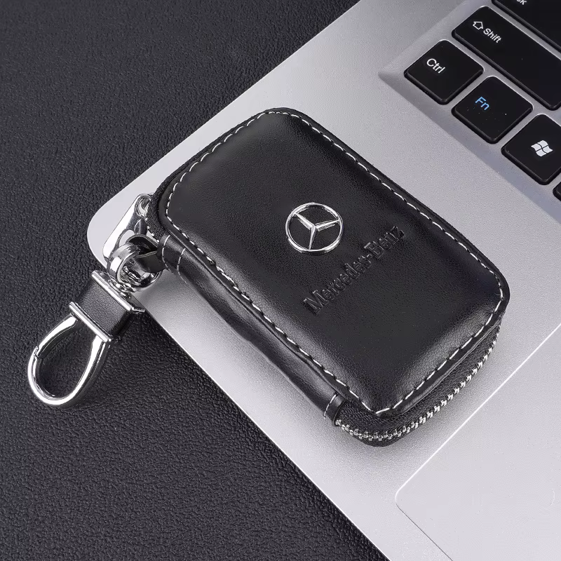Étui de protection en cuir pour clé de voiture, sac à clés, porte-clés pour Mercedes Benz S400L S450