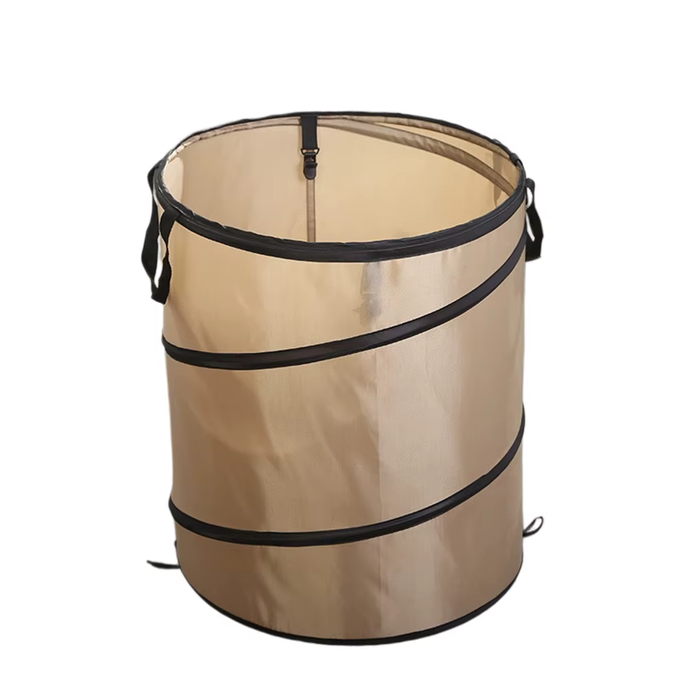 1 pièce Poubelle pliante portable d'extérieur pour camping, sac à déchets pop-up pour jardinage et f
