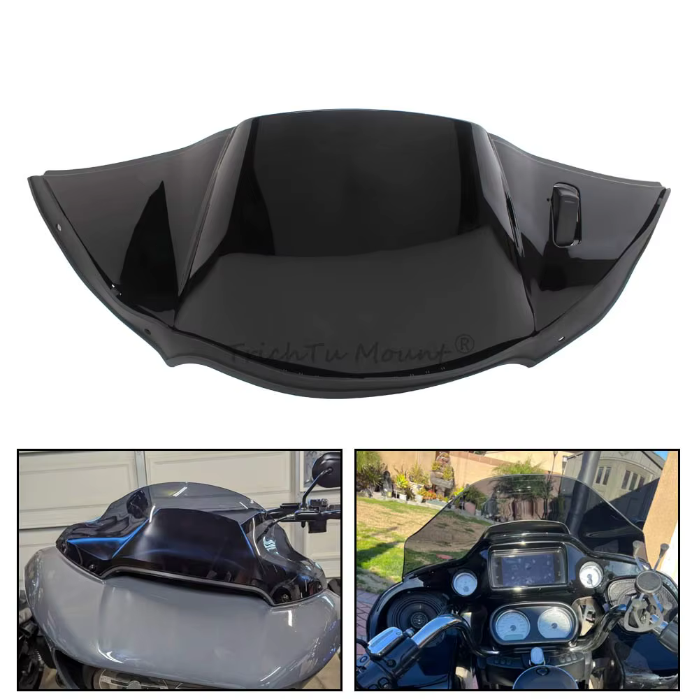 Accessoire de moto, cache-conduit d'air supérieur noir, carénage en plastique ABS pour Harley Tourin
