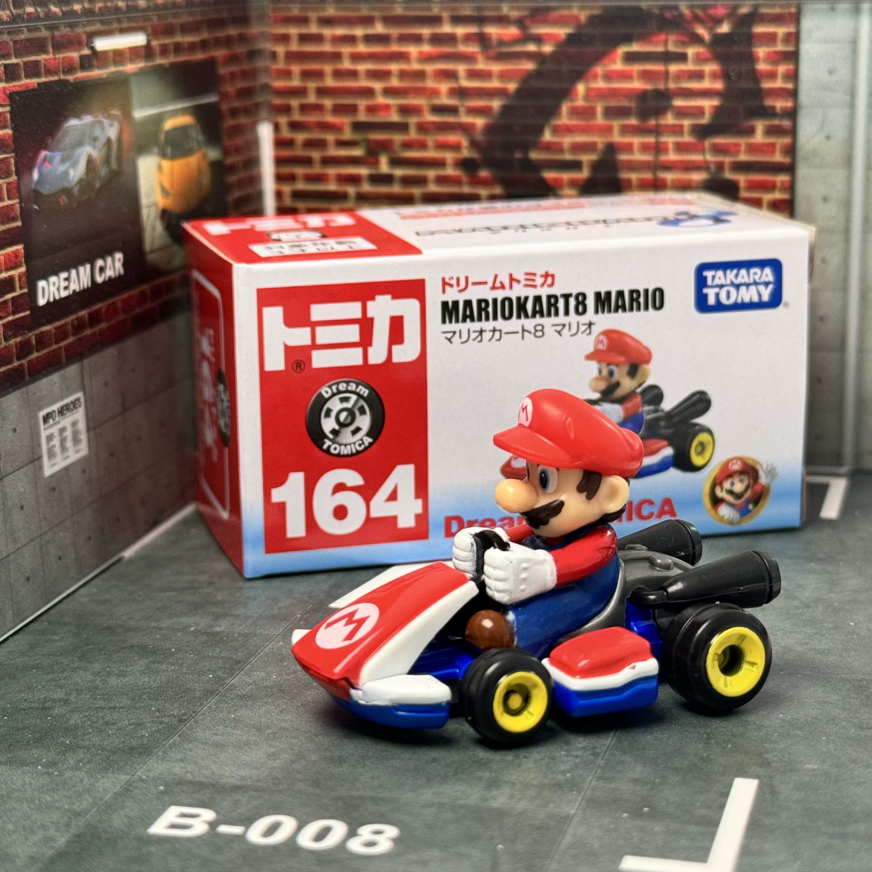 Modèle de voiture moulé sous pression en alliage TAKARA TOMY Tomica, n° 164 Mario Kart Super Mario, 