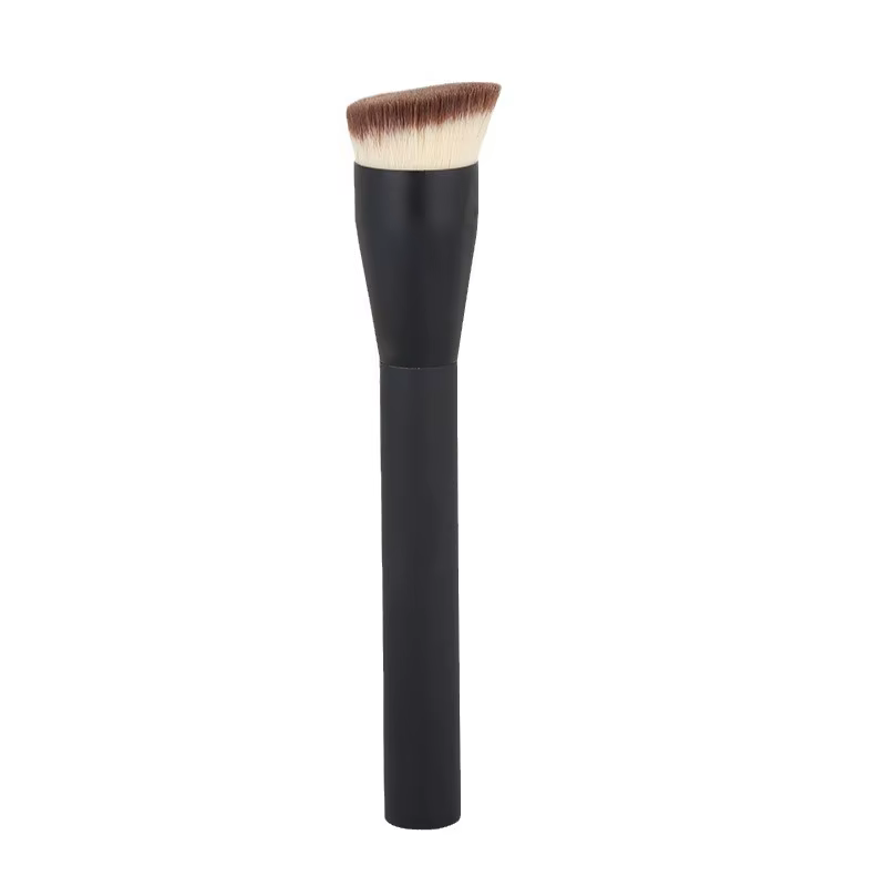 Pinceaux de maquillage fond de teint à angle plat, cheveux synthétiques, fond de teint contour du vi