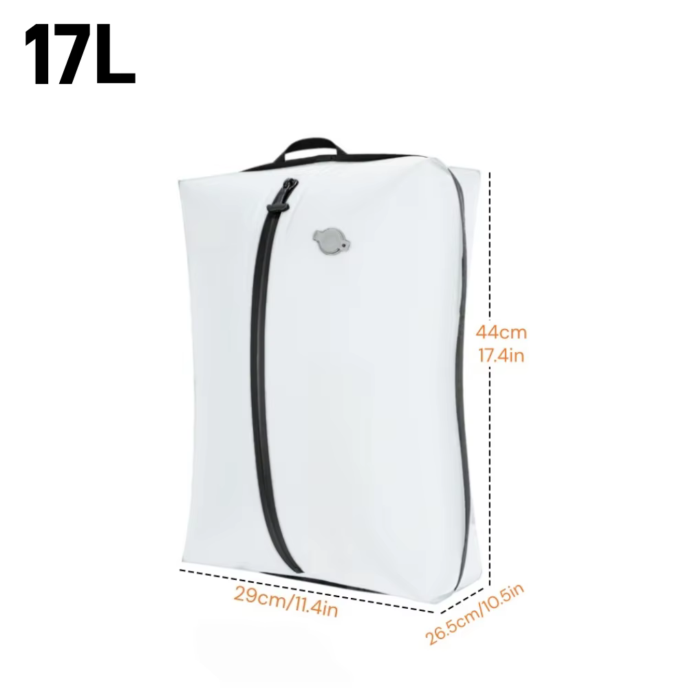 Sacs de compression sous vide 17L pour le voyage, sacs de rangement pour économiser de l'espace en v