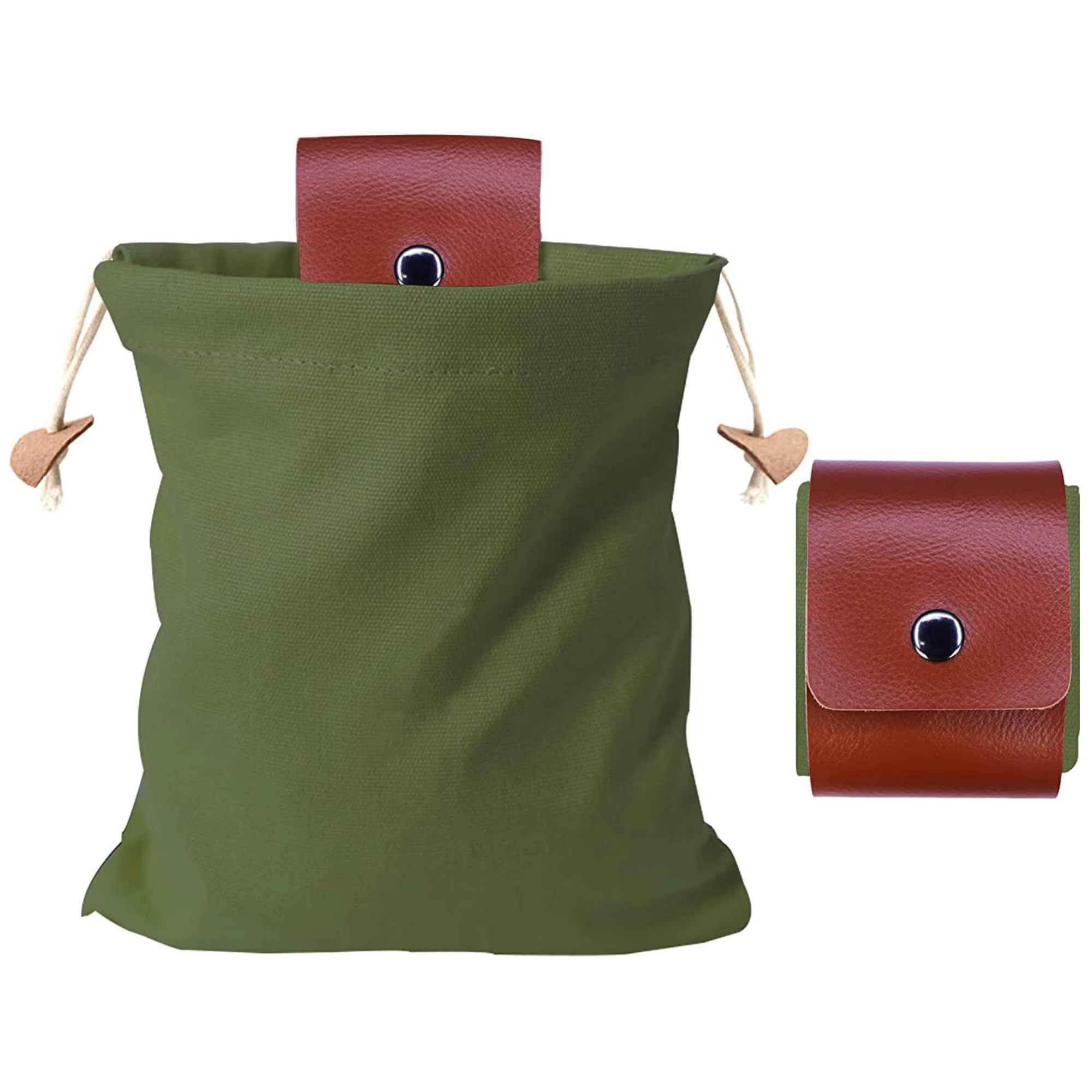 Sac de fourrage extérieur en cuir, sac Bushcraft, récolte de légumes, jardin, cueillette de fruits, 