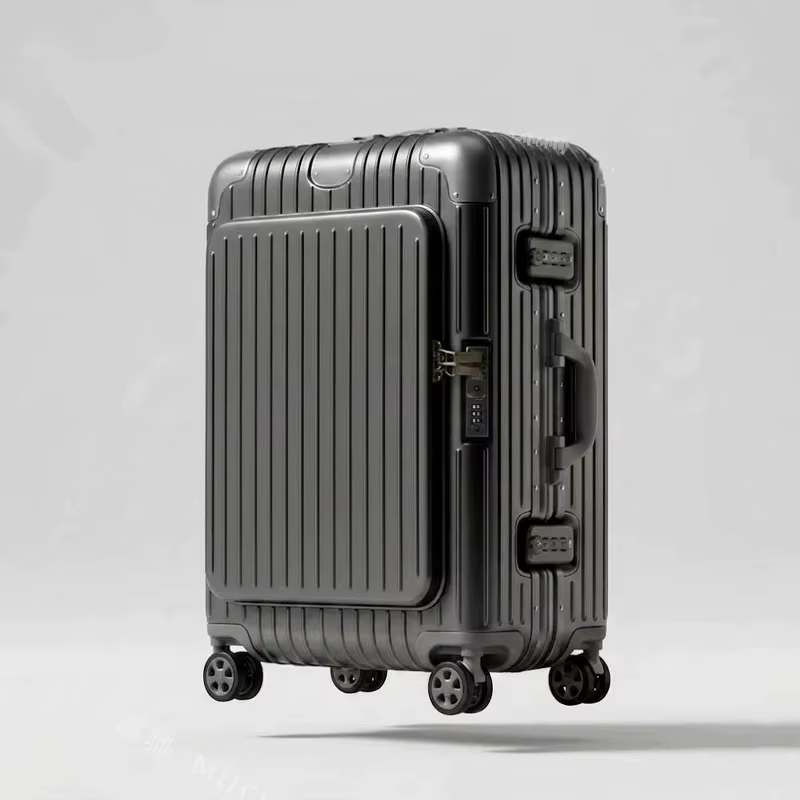 Valise cabine 20 pouces avec poche avant, bagage à roulettes 24/28 pouces avec poche latérale, valis
