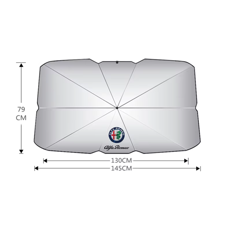 Pare-soleil de pare-brise de voiture amélioré, parapluie solaire pour Alfa Romeo Giulia Stelvio Giul