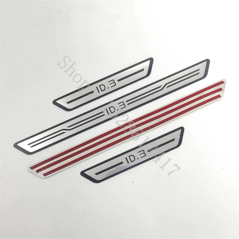 Pour VW Volkswagen ID.3 ID3 2020 2021~2025 Accessoires de voiture Plaques de protection de seuil de 