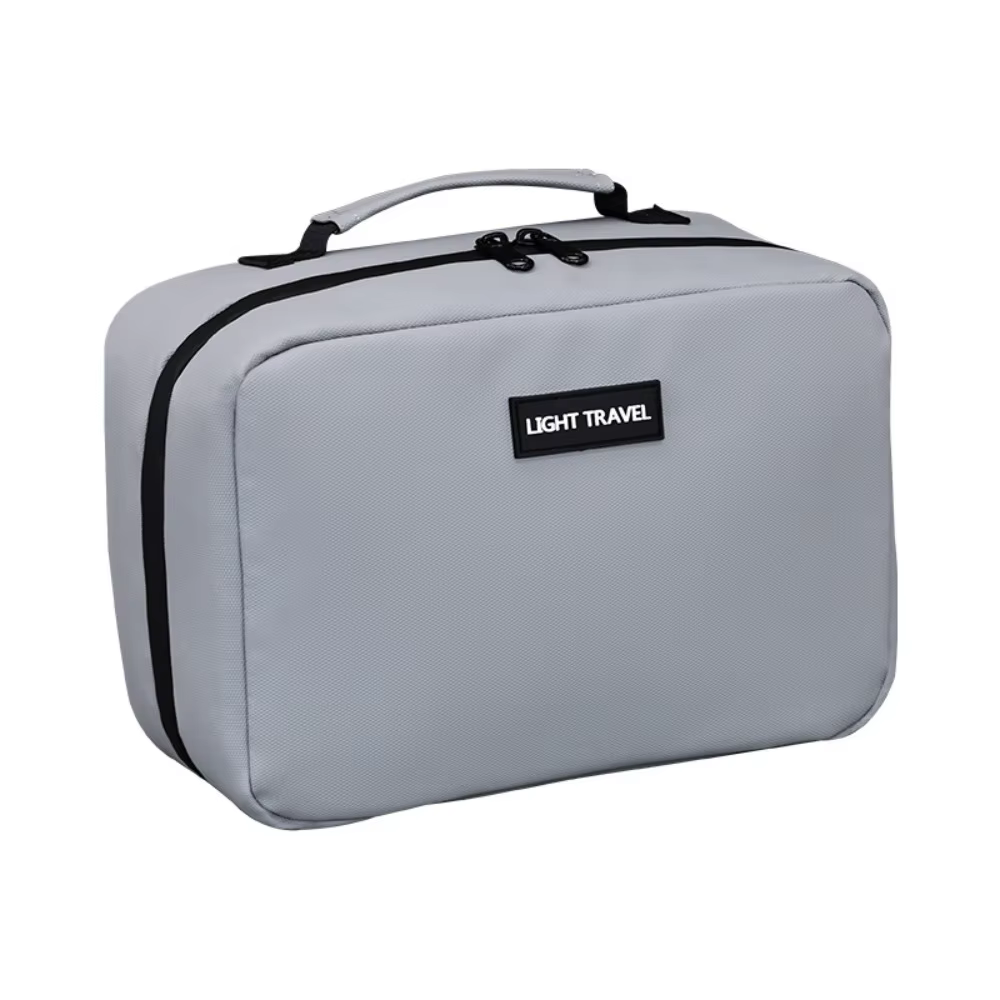 Trousse de Toilette Homme Grande Capacité Imperméable avec Séparation Sec/Humide, Sac de Lavage Port