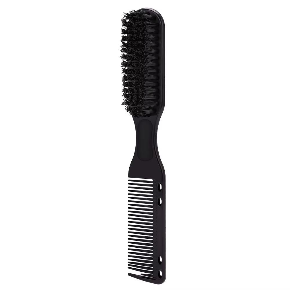 Salon de coiffure barbe peigne deux faces hommes blaireau barbe brosses Salon de coiffure outil de c