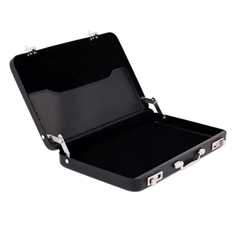 1 pc carte bancaire nom porte-carte boîte de cas nouveau métal mini valise valise entreprise