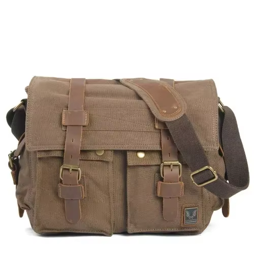 Toile cuir hommes sacs de messager Will Smith grande sacoche sacs à bandoulière mâle mallette pour o