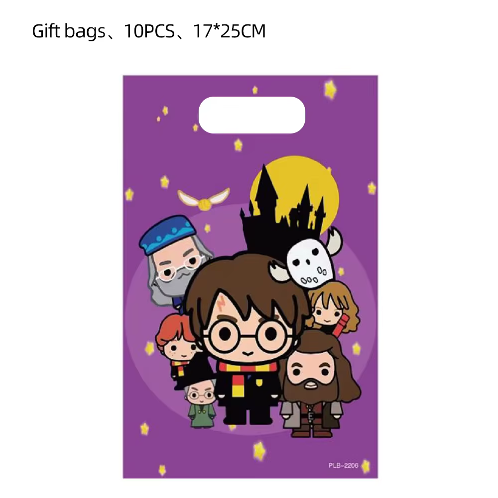 Fournitures de fête Harry Potter : Bracelets, autocollants et tatouages à thème dessin animé, cadeau