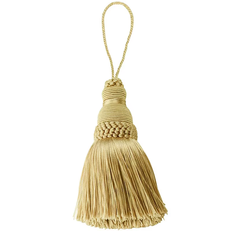Corde suspendue en soie, 1 pièce, décoration de maison, frange, garniture de pompon, décoration de v