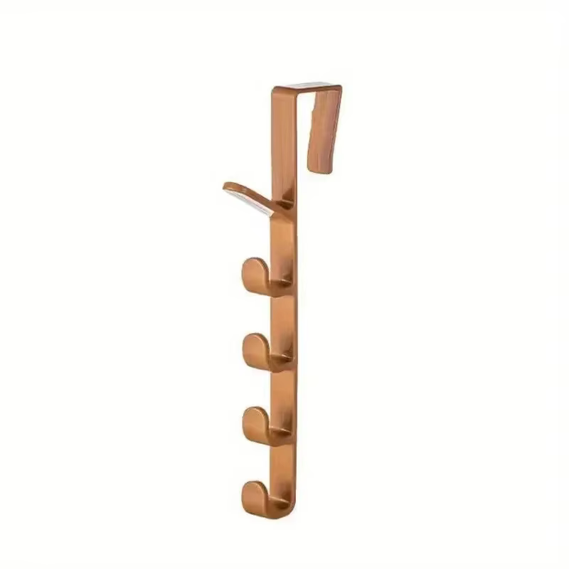 1pc chambre porte cintre vêtements suspendus support sur la porte en plastique stockage à domicile O