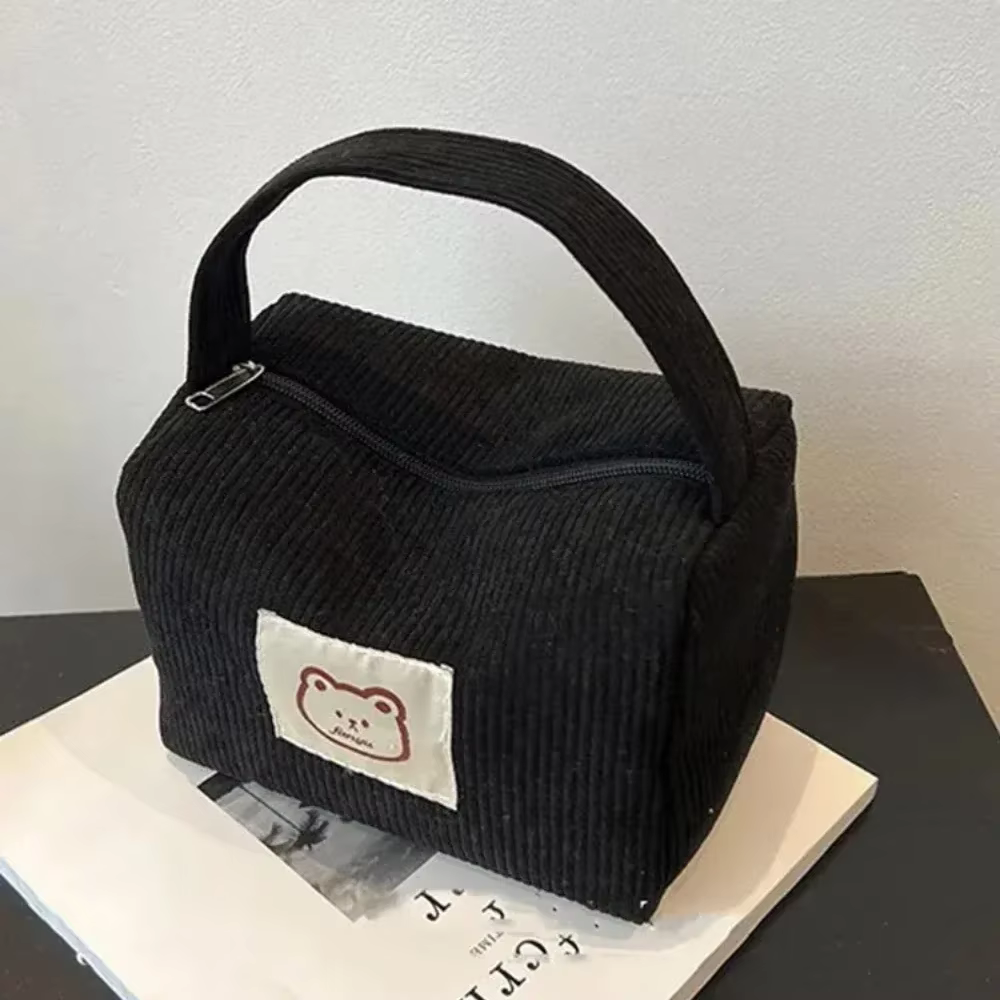 Sacs à cosmétiques en peluche pour femmes, sac à main mignon et doux, sac de rangement tendance de g