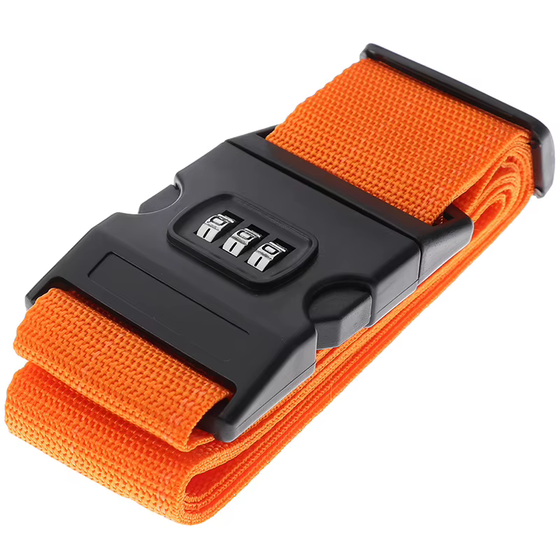Sangle de fixation pour bagages de voyage, 1 pièce, avec verrouillage sécurisé, en nylon durable