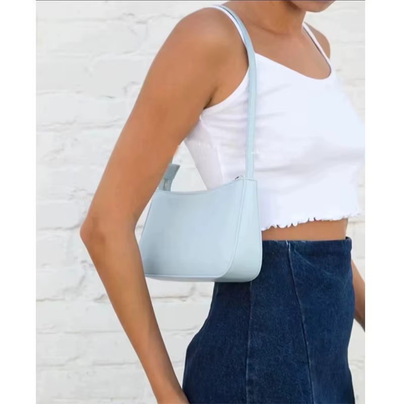Sac à bandoulière à carreaux violet doux Style Preppy fermeture éclair haute qualité dames sacs nouv