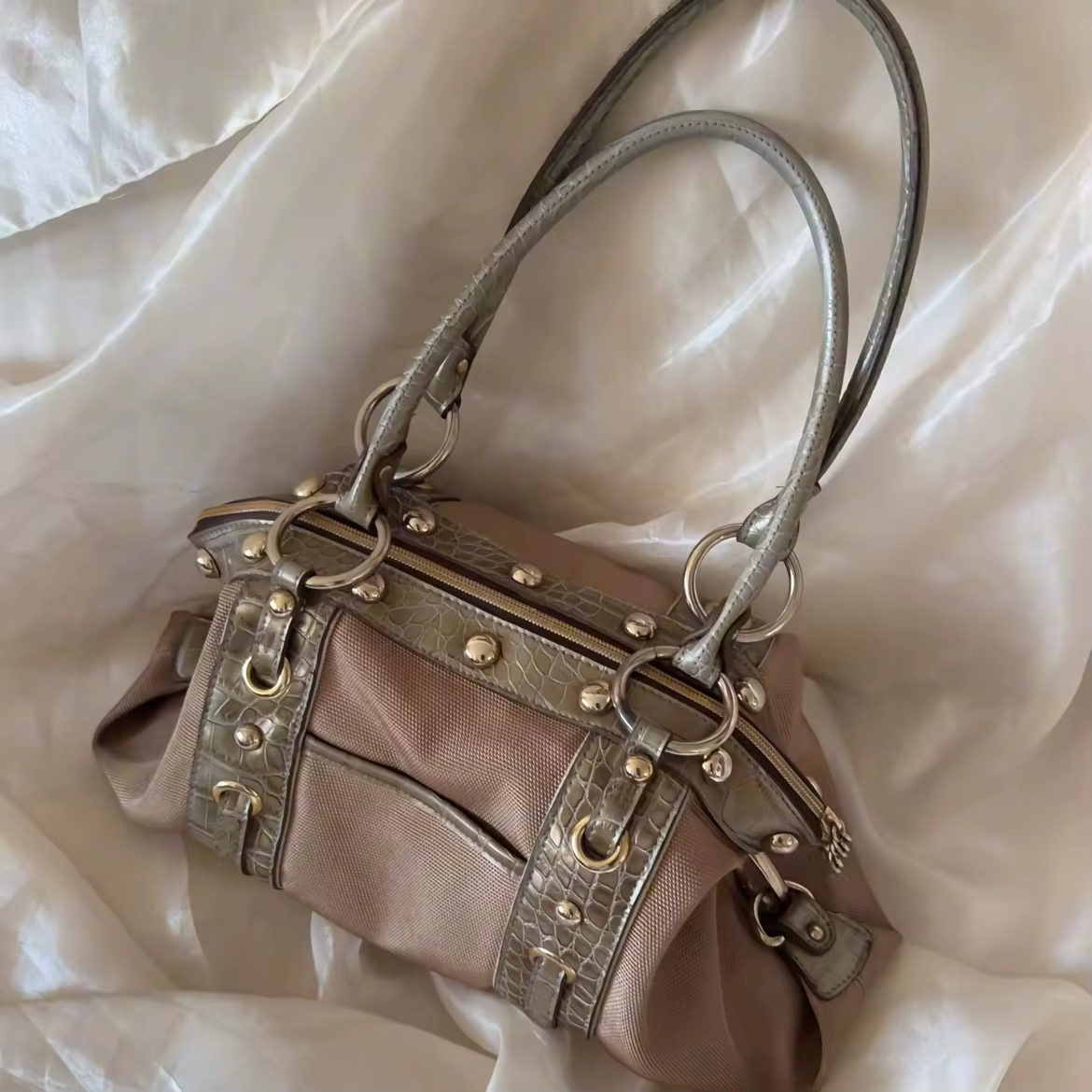 Sac à main vintage haut de gamme grande capacité, sac à bandoulière décontracté pour jeunes femmes, 