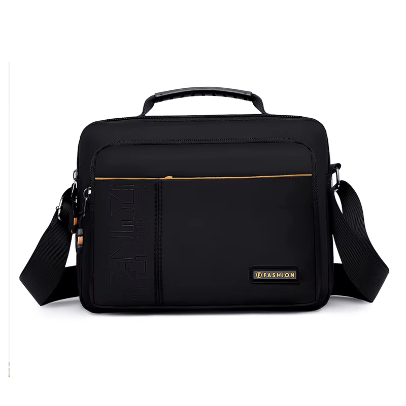 Sac messager imperméable de grande capacité pour homme – Sac bandoulière en nylon durable avec plusi