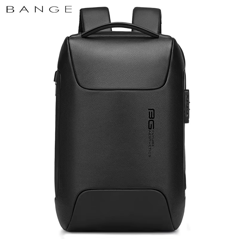 BANGE sac à dos d'affaires pour hommes adapté 15.6 pouces sac à dos pour ordinateur portable multifo