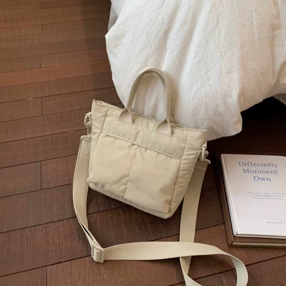 Sac à bandoulière de Style Harajuku pour femmes, sac à bandoulière léger de couleur unie, sac carré 