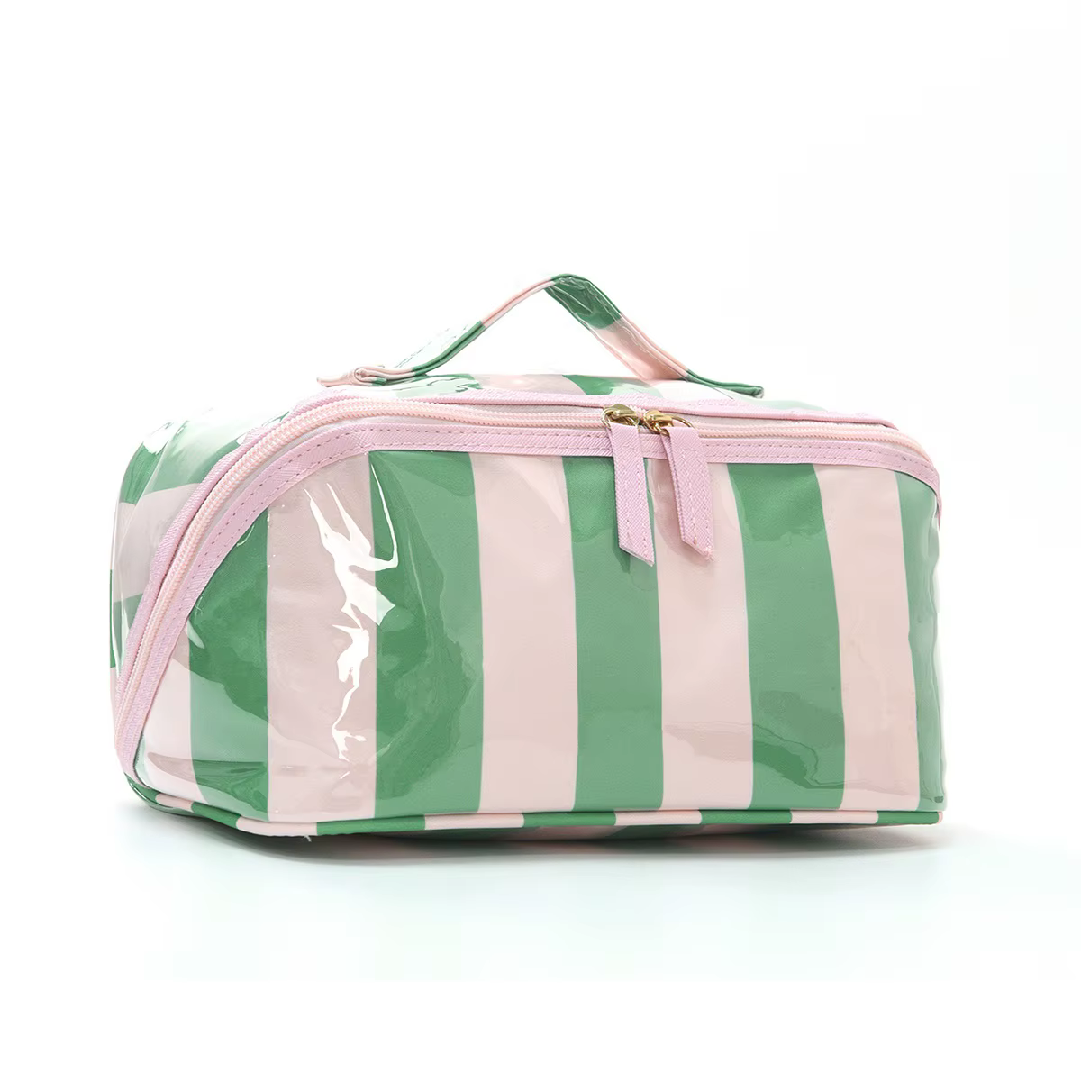 Pochette de voyage pour maquillage, trousse de toilette zippée pour cosmétiques et pinceaux, étui po