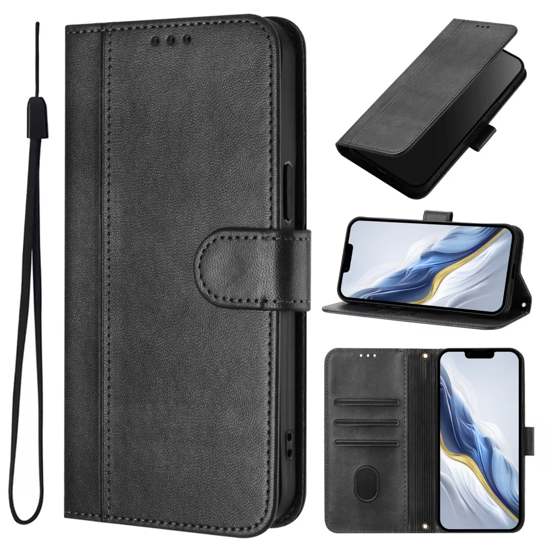 Étui portefeuille à rabat en cuir rétro pour Oneplus 15 13 13T 13R 13S 12 12R 11 11R 10T 10R 10 9 Pr