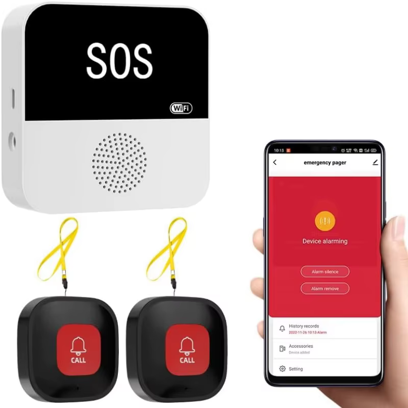 Appel d'urgence pour personnes âgées Tuya WiFi système d'alerte de cloche d'appel d'urgence intellig