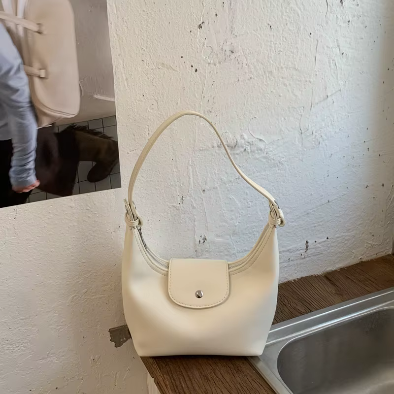 Sac à main français tendance en forme de dumpling, sac polyvalent à porter sous le bras, sac à bando