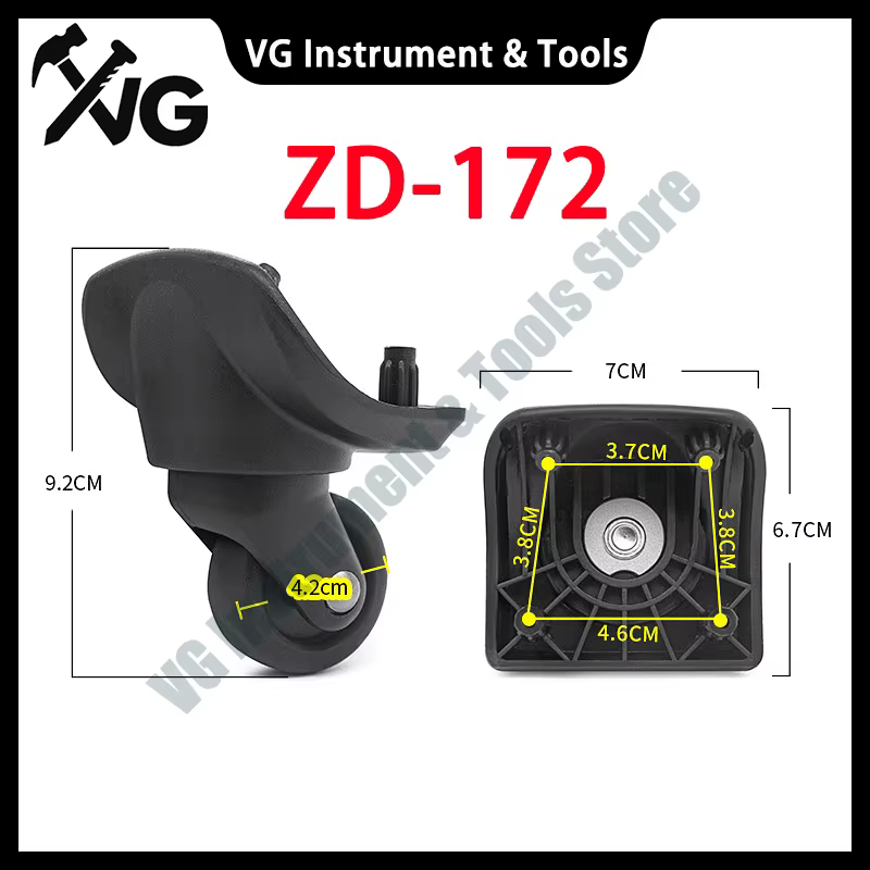 Roues de rechange universelles pour bagages American Tourister ZD172, silencieuses, résistantes à l'
