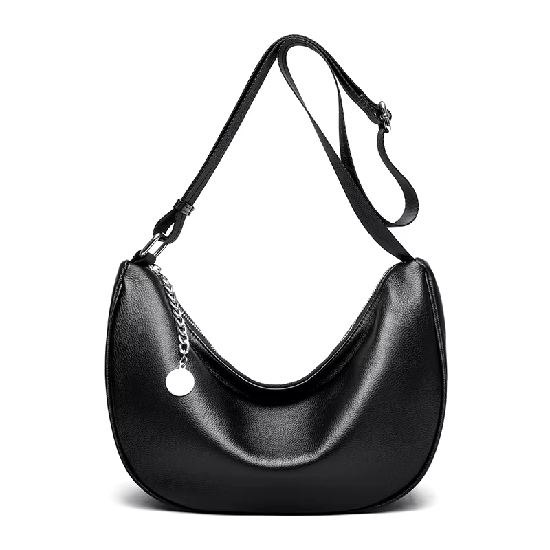 Sac à bandoulière en cuir véritable blanc pour femmes, classique, grande capacité, Vintage, sac à ba