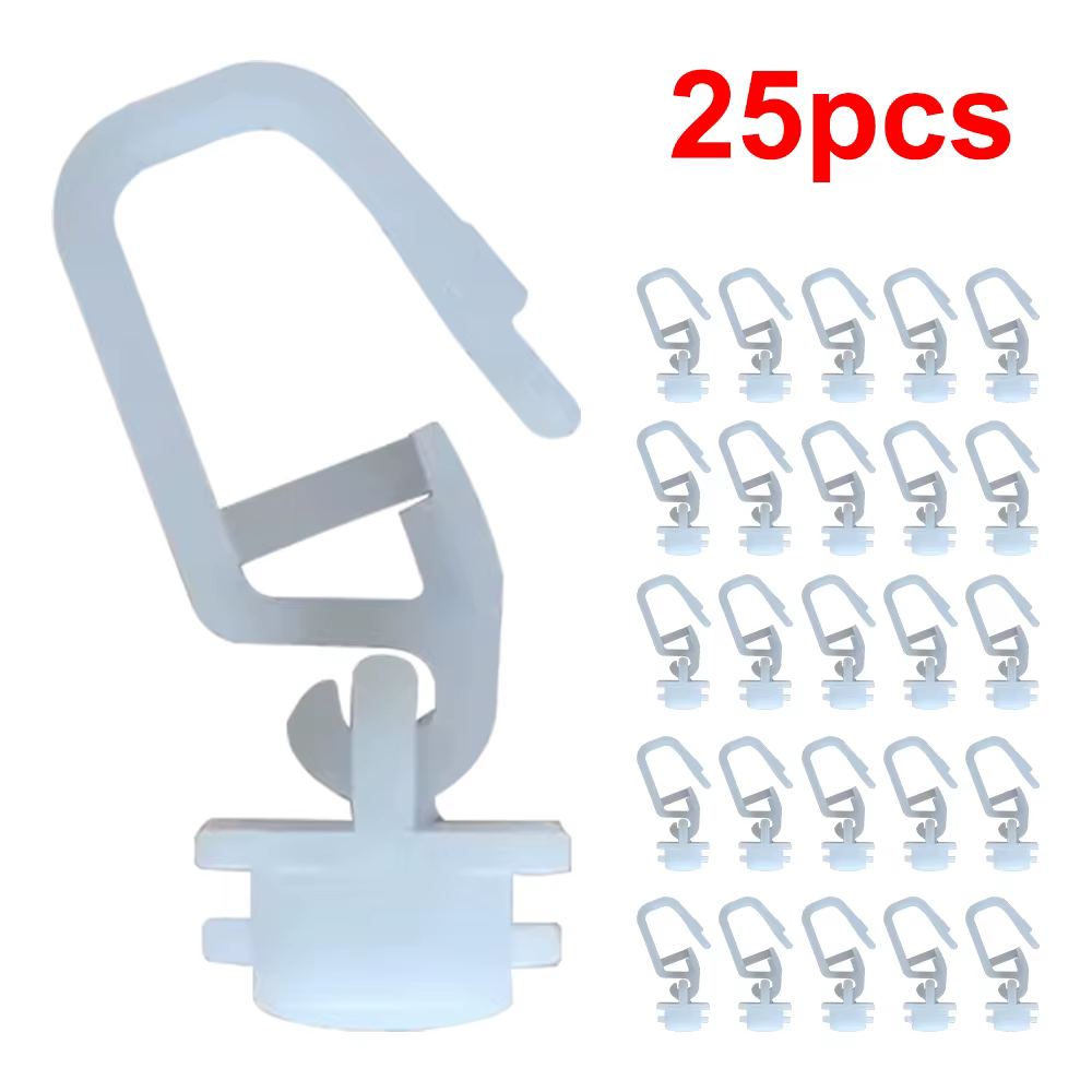 Accessoires de voiture 50pcs rideau en plastique piste curseur crochets coureur adapté pour camping-
