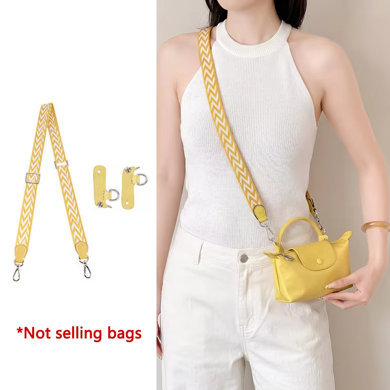 Sangle d'épaule en toile pour sac bandoulière Longchamp Mini – Accessoire de sac durable et tendance