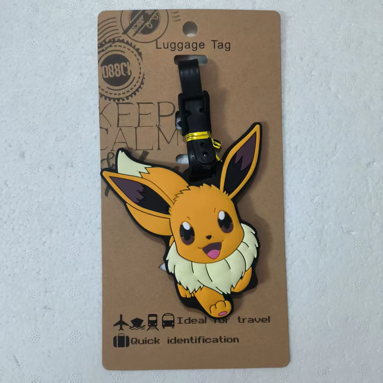 【Nouveauté】Étiquettes de bagage Pokemon Gengar, porte-étiquettes de valise, accessoires de voyage, é