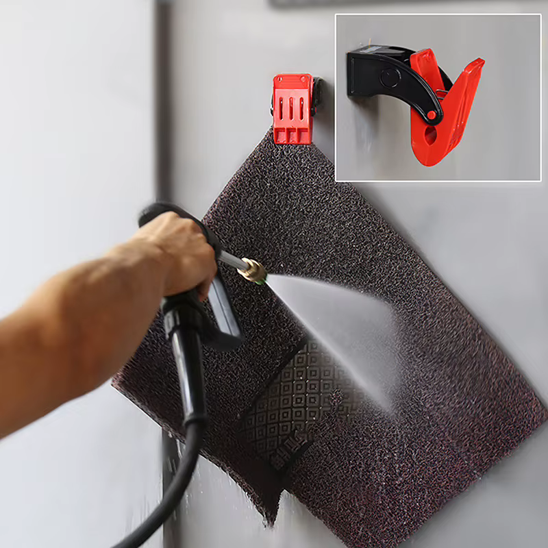 Pince de Lavage de Tapis Multifonctionnelle, Pince à Polymères pour Livres de Voiture, Crochets pour
