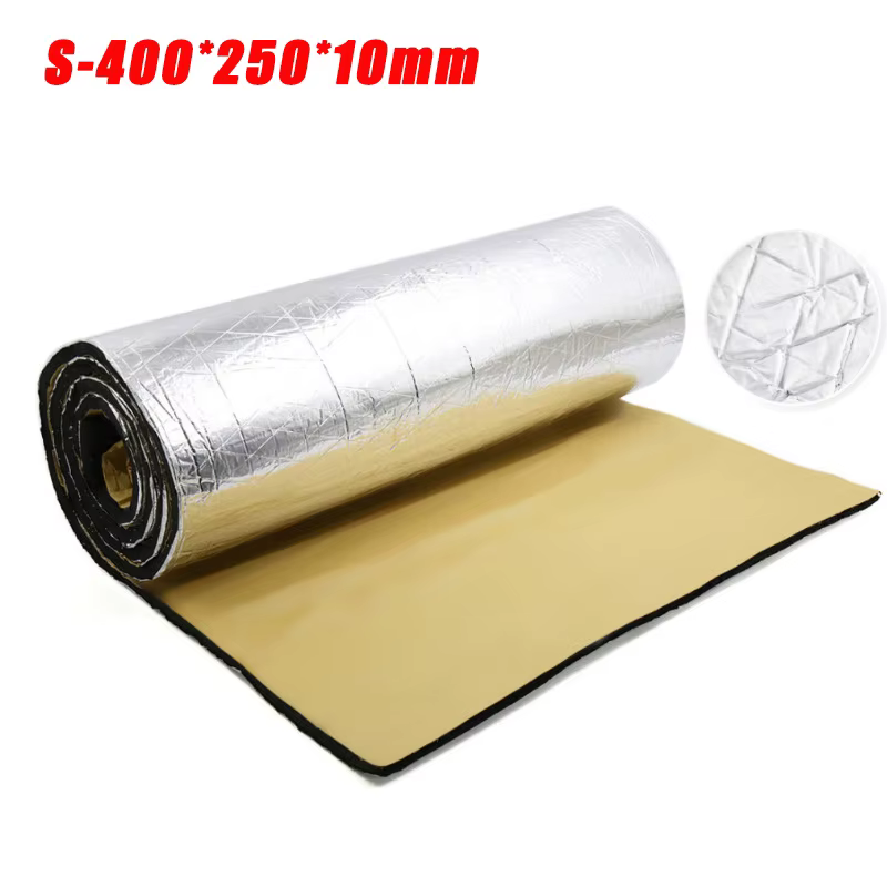 Tapis d'isolation thermique et acoustique automobile en feuille d'aluminium et coton isolant thermiq