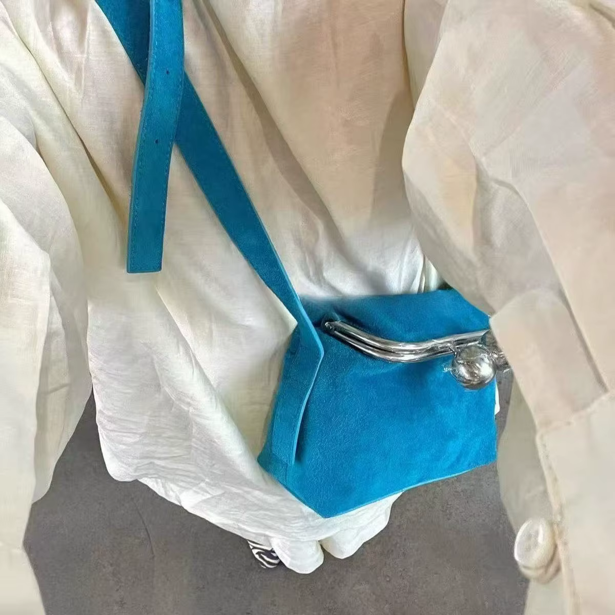 JIAERDI coréen rétro bleu ciel sac à bandoulière femmes petite capacité Mini sacs à bandoulière dame