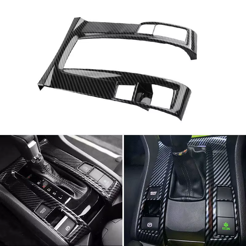 Pour Honda Civic 10th 2016 2017 2018 2019 2020 LHD ABS Console centrale garniture accessoires voitur
