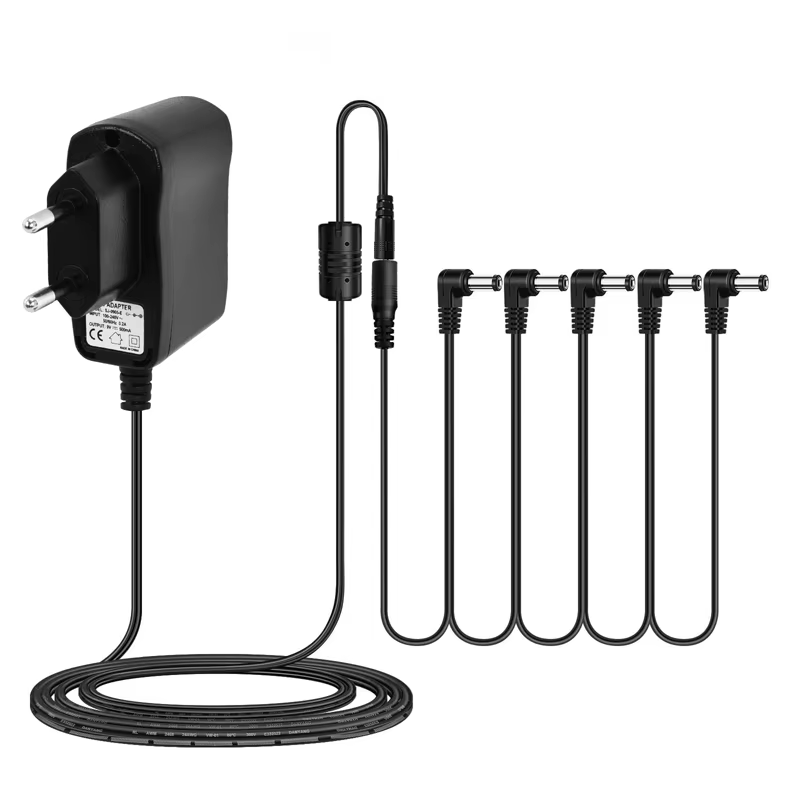 Rowin adaptateur secteur 5 voies guitare électrique effet pédale prise de courant accessoires câbles