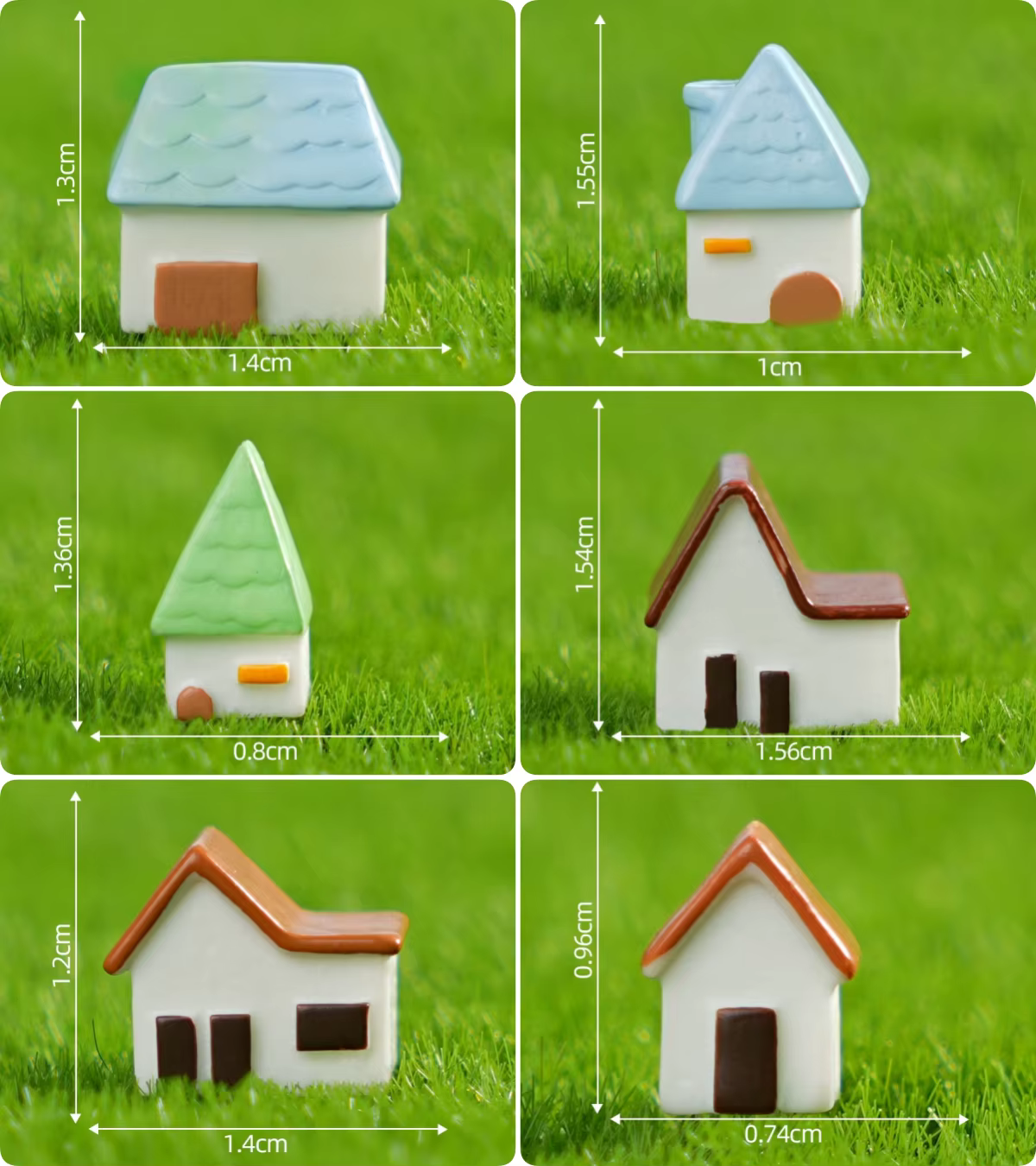 Mini-villa de style européen - Décoration de terrarium DIY et ornement de micro-paysage de bureau