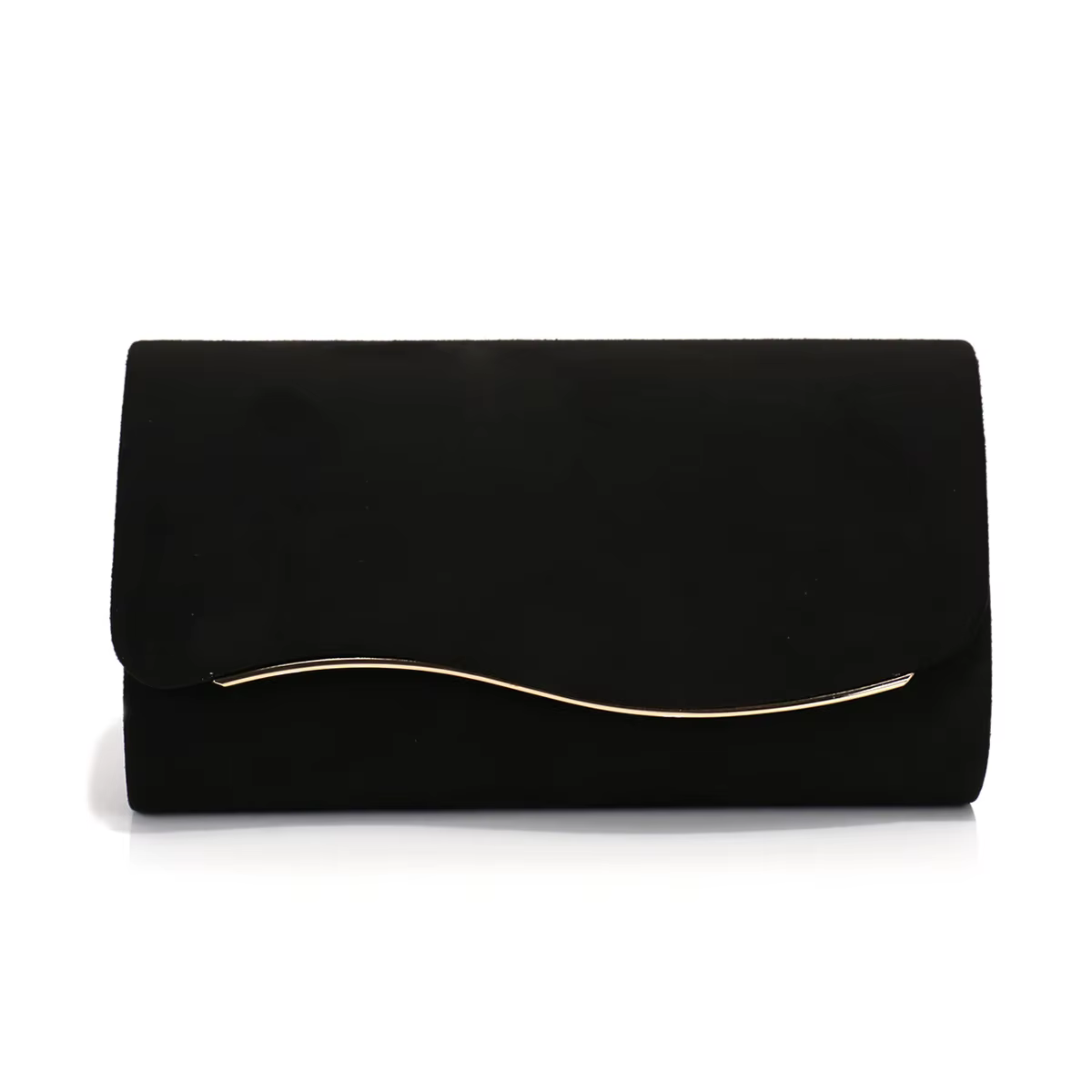 Nouvelle pochette de soirée en velours imitation daim avec chaîne décorative en métal, sac bandouliè