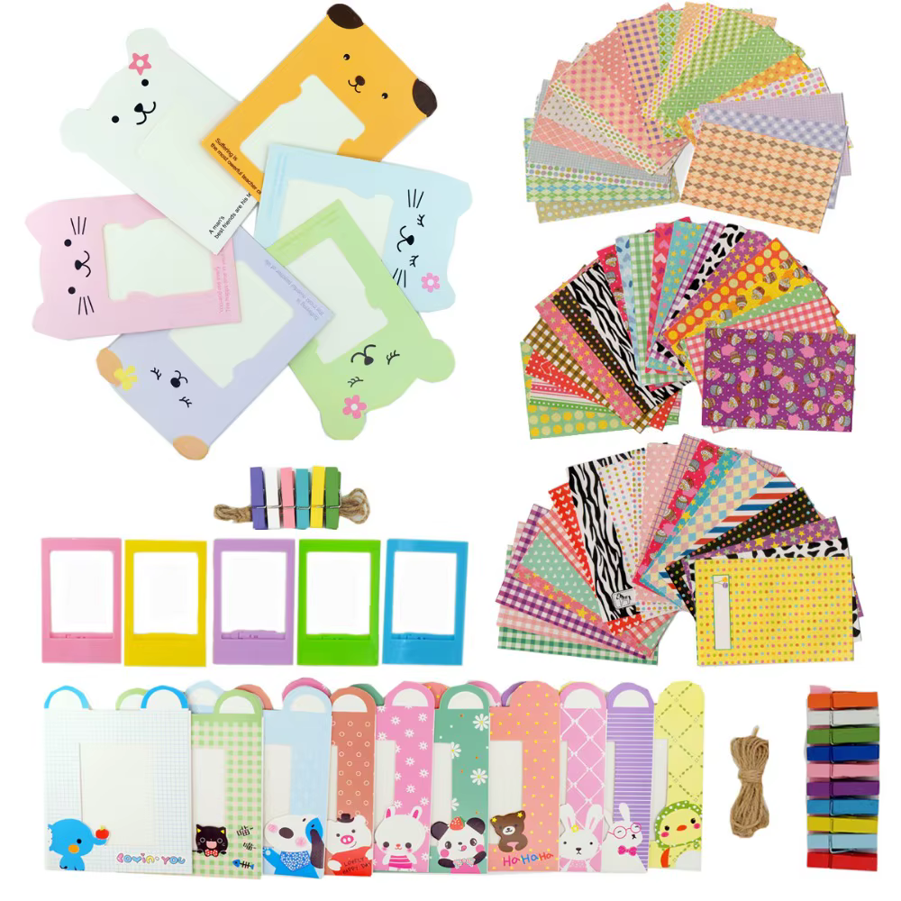 Accessoires pour appareil photo Fujifilm Instax Mini 12, album à cadre autocollant, adapté pour Mini