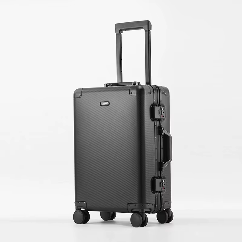 Valise de voyage de haute qualité en alliage d'aluminium-magnésium 100%, taille 20/24/26/28, valise 