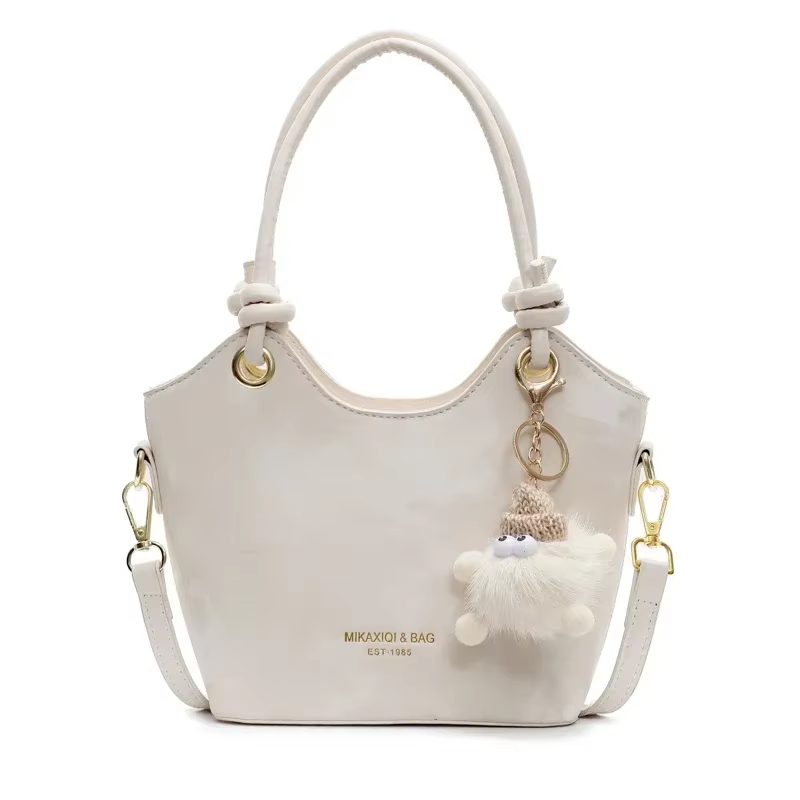 Sac à bandoulière carré en PU pour femmes, Style doux, fermeture éclair, couleur unie, petit sac à b